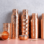 Copper cups and botlles