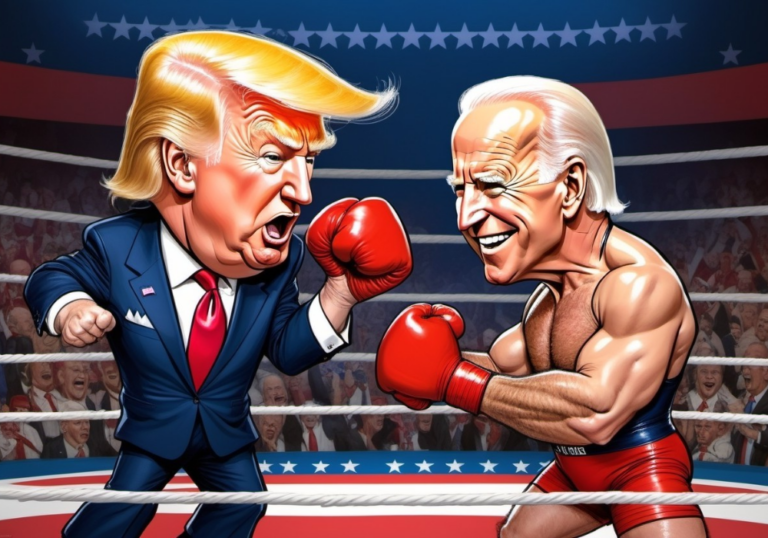 Trump vs Biden Boxing each other