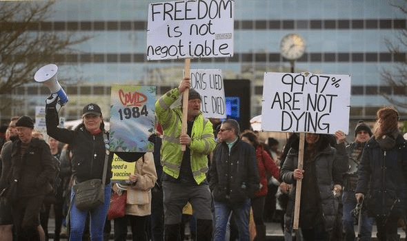 Covid anti lockdown protest