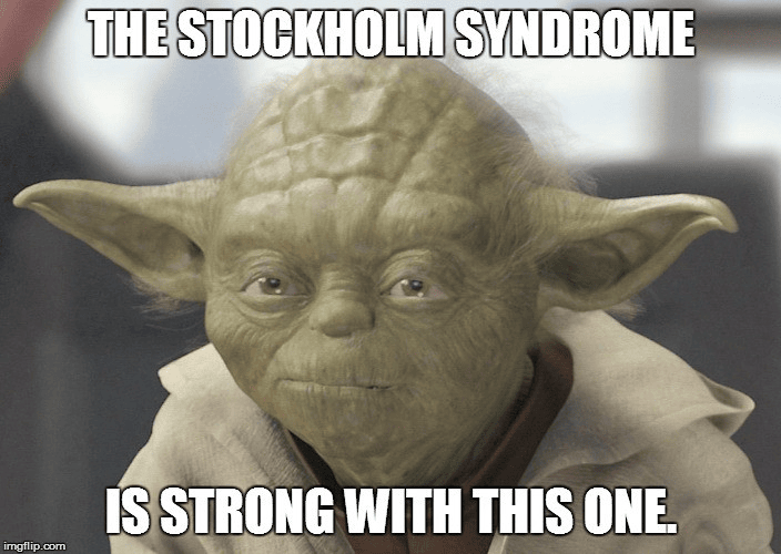 Stockholm syndrome meme quote